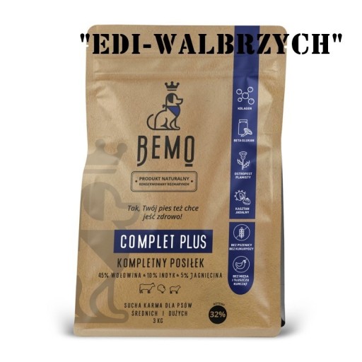 Zdjęcie oferty: BEMO COMPLET PLUS DLA ŚREDNICH I DUZYCH RAS 15KG