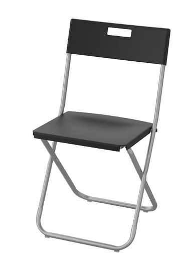 Zdjęcie oferty: IKEA GUNDE Krzesło składane, czarny