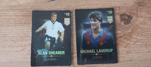 Zdjęcie oferty: Zestaw kart legend FIFA 365 Shearer 2015 Panini 20