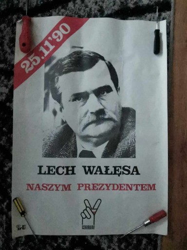Zdjęcie oferty: Lech Wałęsa plakat wyborczy 1990