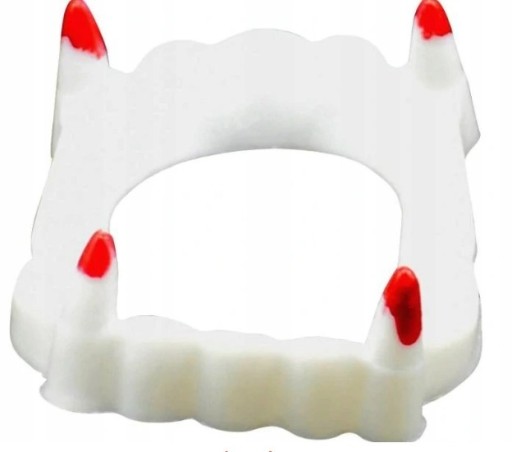 Zdjęcie oferty: Zęby kły białe szczęka wampira na helloween