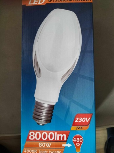 Zdjęcie oferty: Żarówka HELIOS LED 80 W gwint E40 8000 lm 4000K