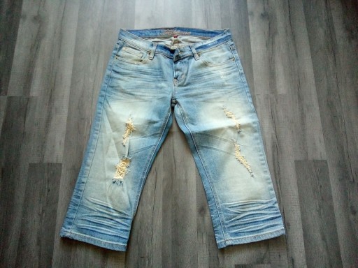 Zdjęcie oferty: spodenki spodnie 3/4 jeans roz 28