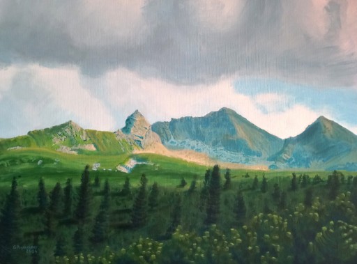 Zdjęcie oferty: Tatry, góry, akryl, Grzegorz Piątkowski, 80x60