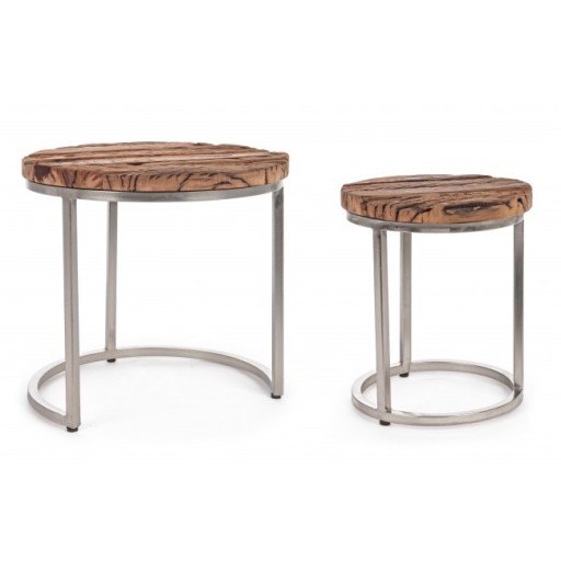 Zdjęcie oferty: Zestaw dwóch drewnianych stolików Rafter