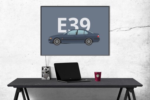 Zdjęcie oferty: Plakat BMW 5 (E39) 50x70cm youngtimer prezent