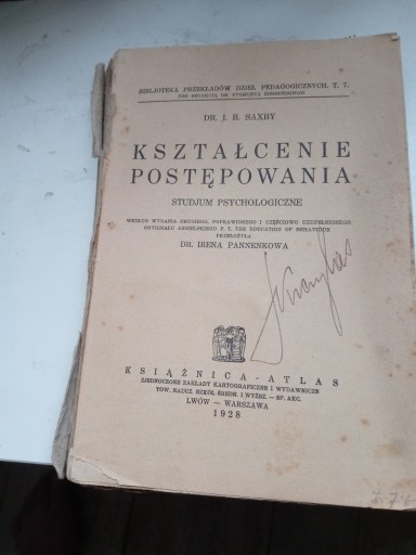 Zdjęcie oferty: KSZTAŁCENIE POSTĘPOWANIA SAXBY 1928