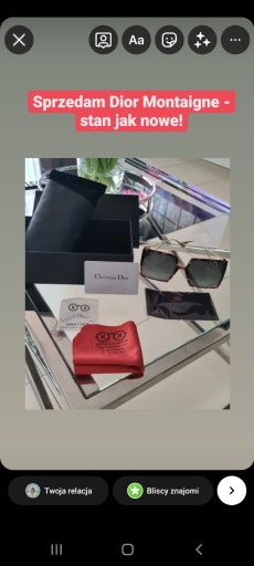 Zdjęcie oferty: Okulary przeciwsłoneczne Dior Montaigne 