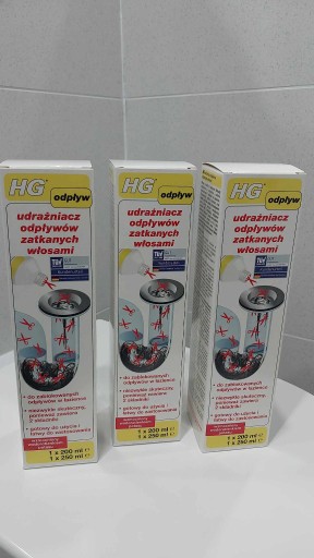 Zdjęcie oferty: HG udrażniacz odpływów zatkanych włosami - 450 ML 