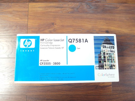 Zdjęcie oferty: Toner HP Q7581A Cyan do HP CP3505 3800 Oryginał