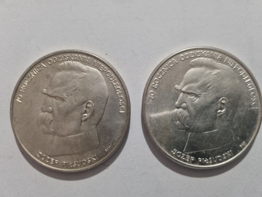 Zdjęcie oferty: 50000 zł JÓZEF PIŁSUDSKI 1988r.  2 SZTUKI   !!!