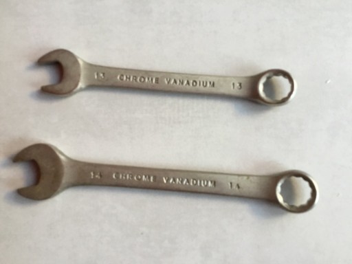 Zdjęcie oferty: klucze płasko-oczkowe, chrome vanadium 13 i 14