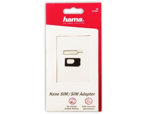 Zdjęcie oferty:  Adapter NanoSim na Sim + Igła Hama