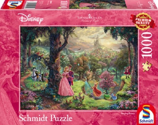 Zdjęcie oferty: Puzzle Schmidt 1000 Śpiąca królewna Disney Kinkade