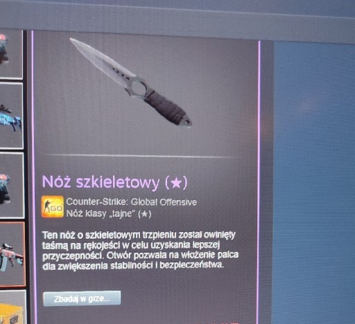 Zdjęcie oferty: Nóż Szkieletowy CS Go