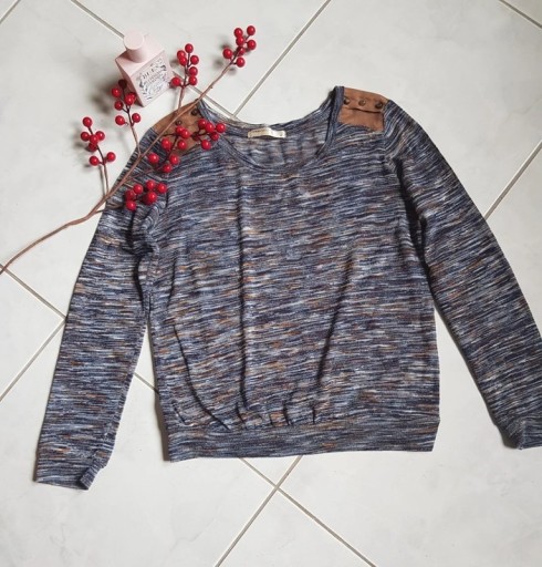 Zdjęcie oferty: sweterek wełniany bluzka dzianinowy melanż ombre 