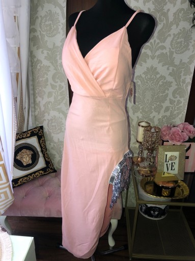 Zdjęcie oferty: Sukienka maxi różowa na święta M st zara lv mohito