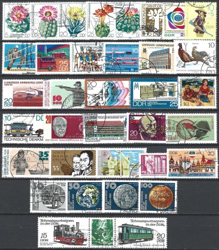 Zdjęcie oferty: DDR - zestaw znaczków 5  !!!!!!!!!!!!!!!!!!!!!!!!!!!