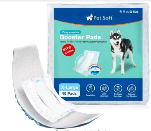 Zdjęcie oferty: Wkładki higieniczne dla psa X Large 40 sztuk nowe