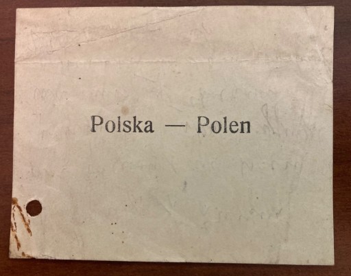 Zdjęcie oferty: Górny Śląsk plebiscyt Polska karta do głosowania 