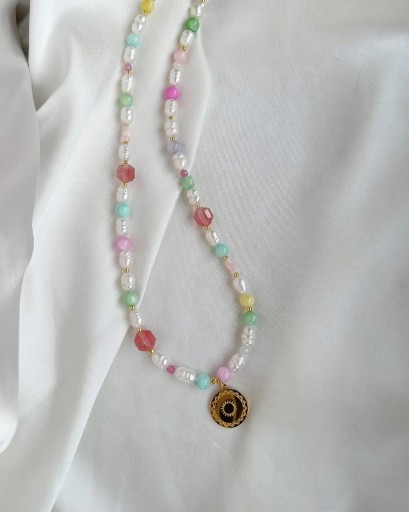 Zdjęcie oferty: Naszyjnik naturalne perły, kamienie naturalne 