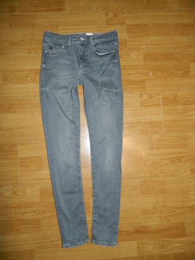 Zdjęcie oferty: Denim by H&M szrae spodnie jeansy rurki roz 28