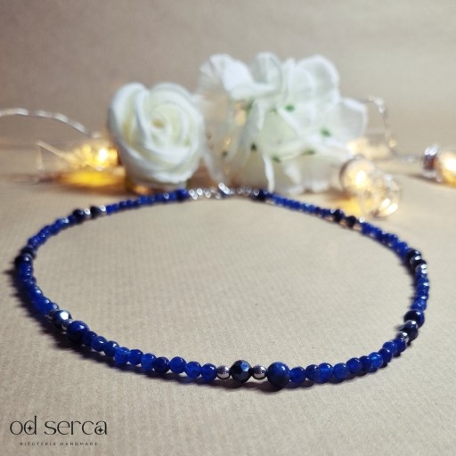 Zdjęcie oferty: Naszyjnik handmade z kamieni Lapis Lazuli i Jadeit