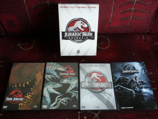 Zdjęcie oferty: Park Jurajski Jurassic Park Kolekcja 4xDVD lektor PL