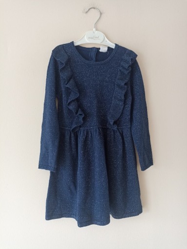 Zdjęcie oferty: Sweterkowa sukienka dla dziewczynki 92cm
