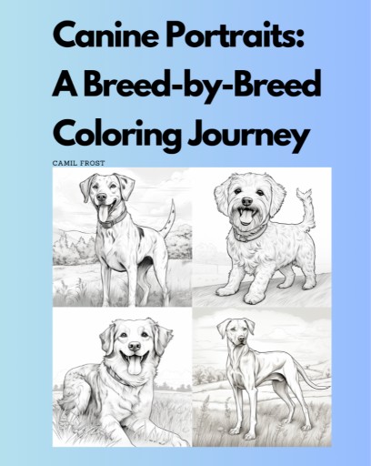 Zdjęcie oferty: Kolorowanka 50 ras psów - PDF do wydrukowania!