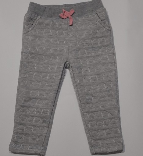 Zdjęcie oferty: Spodnie długie dla dziewczynki szare w serduszka  