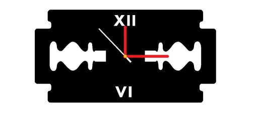 Zdjęcie oferty: Zegar ścienny żyletka