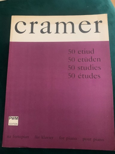 Zdjęcie oferty: Cramer - 50 etiud na fortepian (PWM)