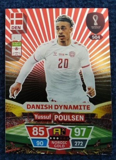 Zdjęcie oferty: Karty piłkarskie Qatar 2022 Danish nr 504 Poulsen