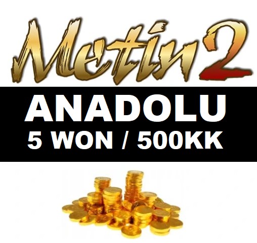 Zdjęcie oferty: Metin2 Anadolu - 5W 5 WON 500KK YANG  24/7 -