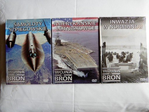 Zdjęcie oferty: 3 płytki DVD z cyklu WOJNA I BROŃ