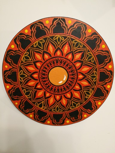 Zdjęcie oferty: Mandala ręcznie malowana koło 34cm