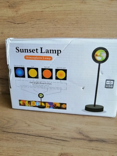 Zdjęcie oferty: Kolorowa lampa o zachodzie słońca,