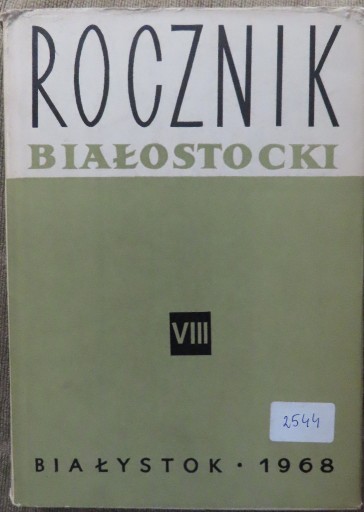 Zdjęcie oferty: Rocznik Białostocki VIII, 1968