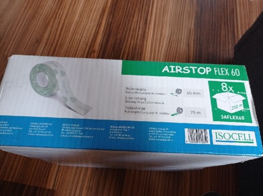 Zdjęcie oferty: Taśma Taśmy Isocell Airstop Flex 60 mm x 25 mb