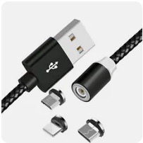 Zdjęcie oferty: Kabel ładowanie magnet micro usb, C, iphone 200cm