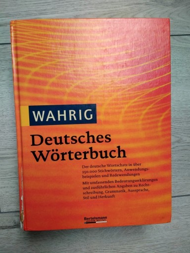 Zdjęcie oferty: Słownik WAHRIG Deutsches Worterbuch | Bertelsmann