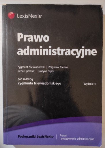 Zdjęcie oferty: Prawo administracyjne Zygmunt Niewiadomski