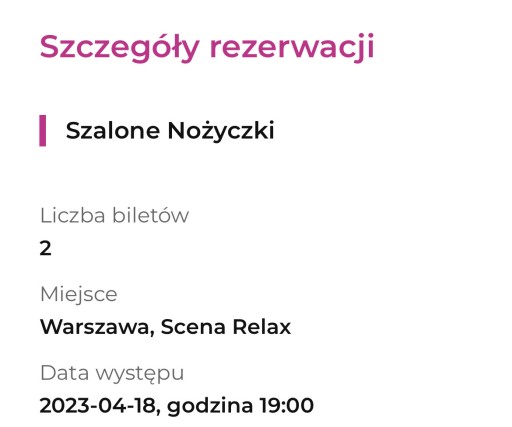 Zdjęcie oferty: Bilety do teatru