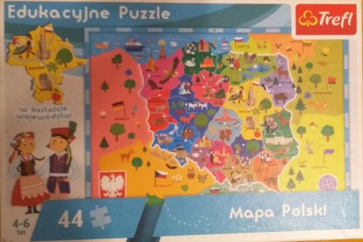 Zdjęcie oferty: Edukacyjne puzle- Mapa Polski