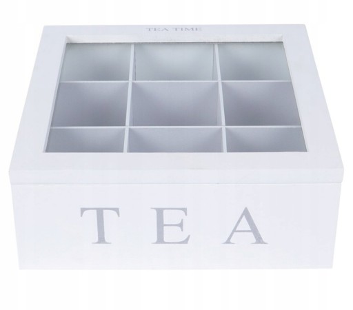 Zdjęcie oferty: Pojemnik NA HERBATĘ pudełko organizer herbaciarka na torebki herbaty duży