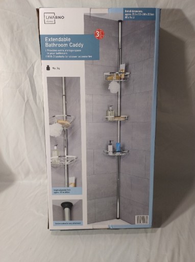 Zdjęcie oferty: Teleskopowa Półka Łazienkowa 123-260cm wysoka 