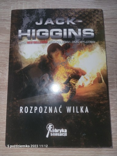 Zdjęcie oferty: Jack Higgins Rozpoznać wilka .Książka 