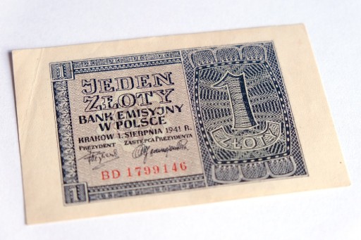 Zdjęcie oferty: Banknot 1 zł 1941 r.