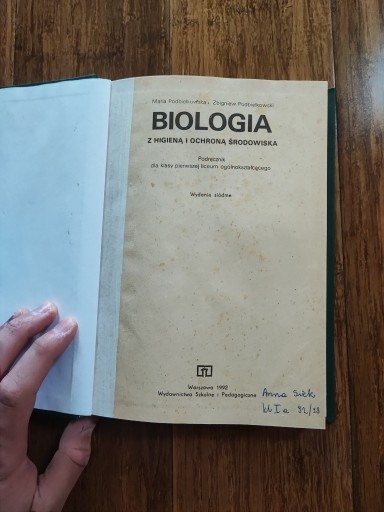 Zdjęcie oferty: Biologia z higieną i ochroną środowiska 